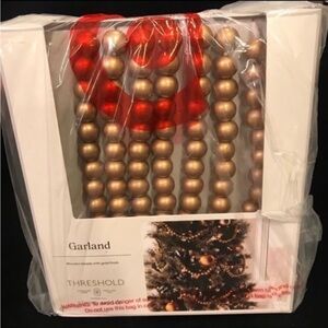 Bead Decorative Garland Gold Christmas 2024 - Threshold with Studio McGee